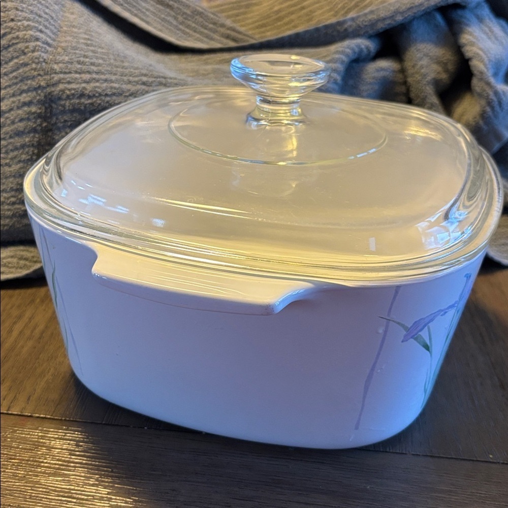 Corning Ware"Shadow Iris" (A-3-B) Casserole Baking Dish with Lid 3L - Picture 8 of 10